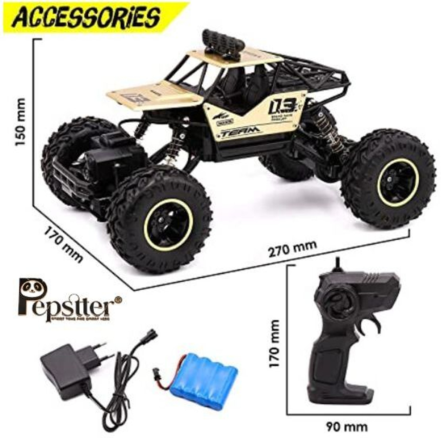 Image of Pepstter Remote Control Vehicle Buggy Rall 1:16 Toys (Multicolor)