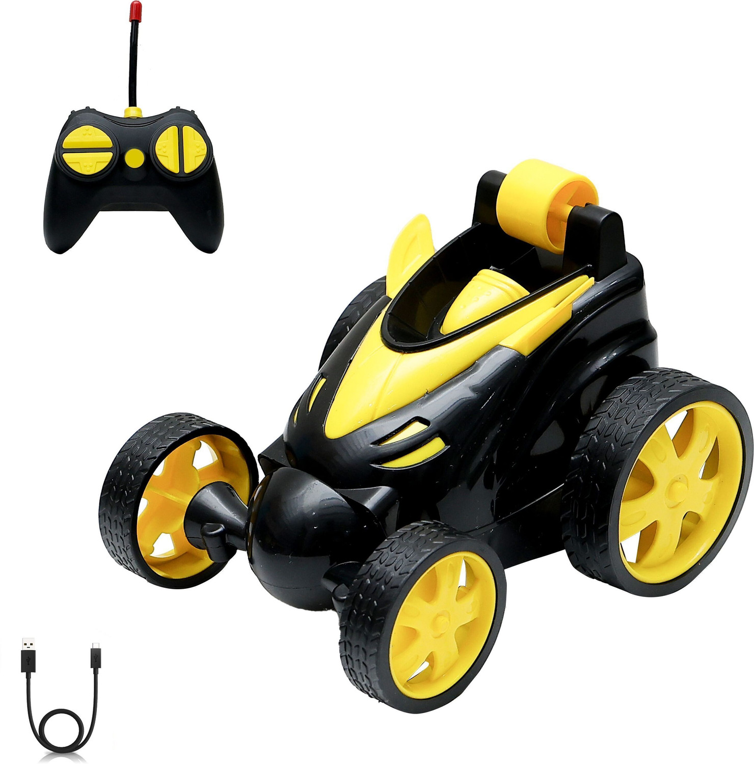 Image of Wonder Stunt Flip Rotating & Rolling RC Car for Kids Flexible Turning FK1