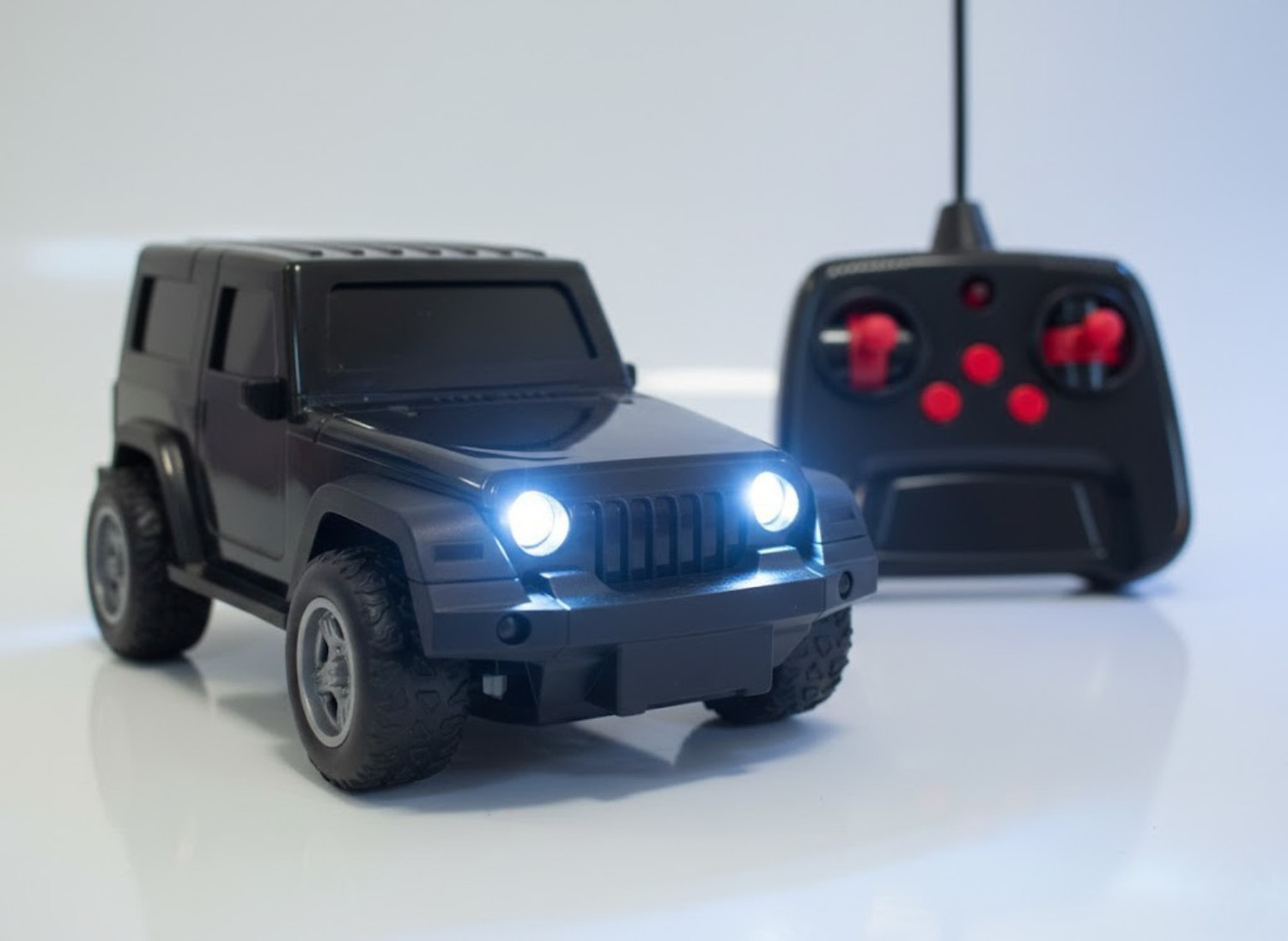 Image of BAIRNINO Musical Thar Remote Control Car with Auto Drive Function & Glowing Headlights