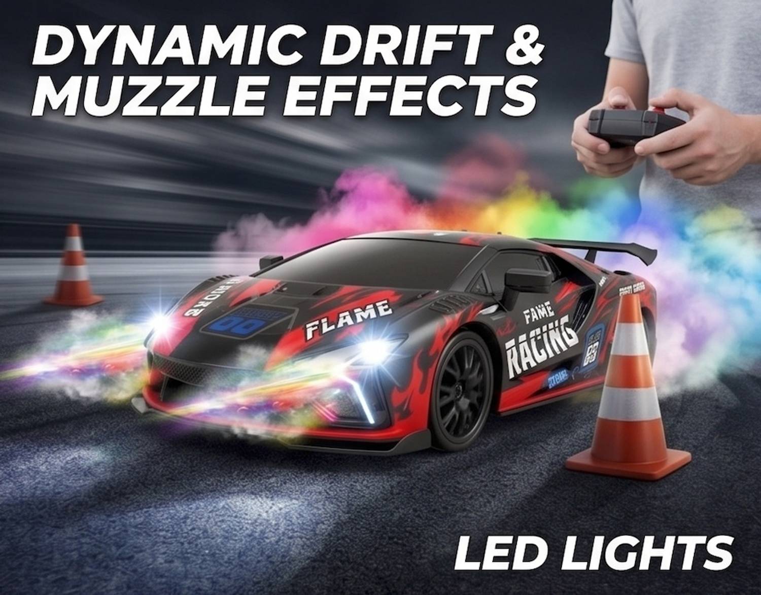 SSE 15KM/H Rechargeable Drift RC Car - Image 2