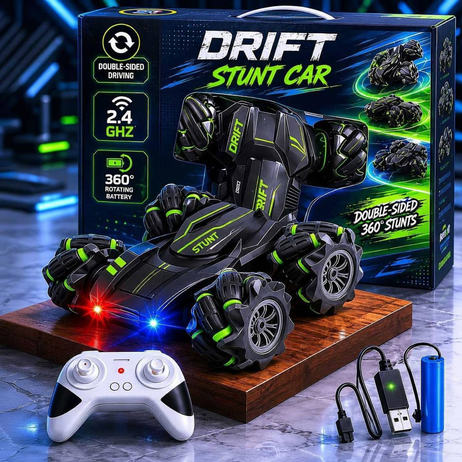 ZUNBELLA 4X4 Remote Control Stunt Car - Image 1