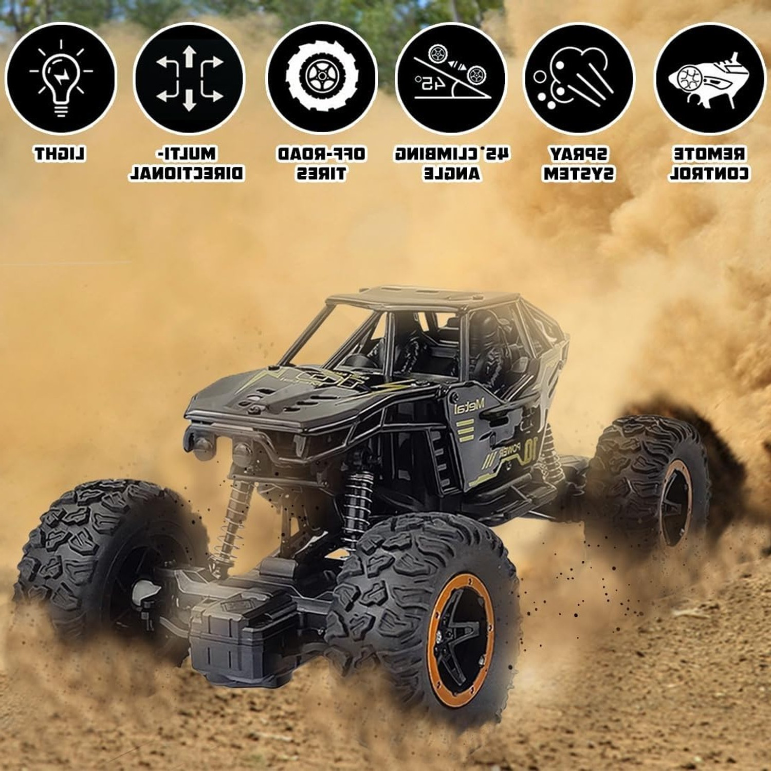 Image of JoyAura 4x4 Crawler Remote Control Car Crawler RC Car Big Size Off Road Rock Crawler