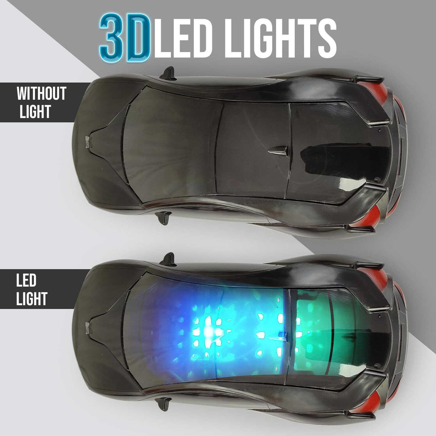 Image of LITTLE RIDES Remote Control Chargeable 3D Famous Car with Flashing Light