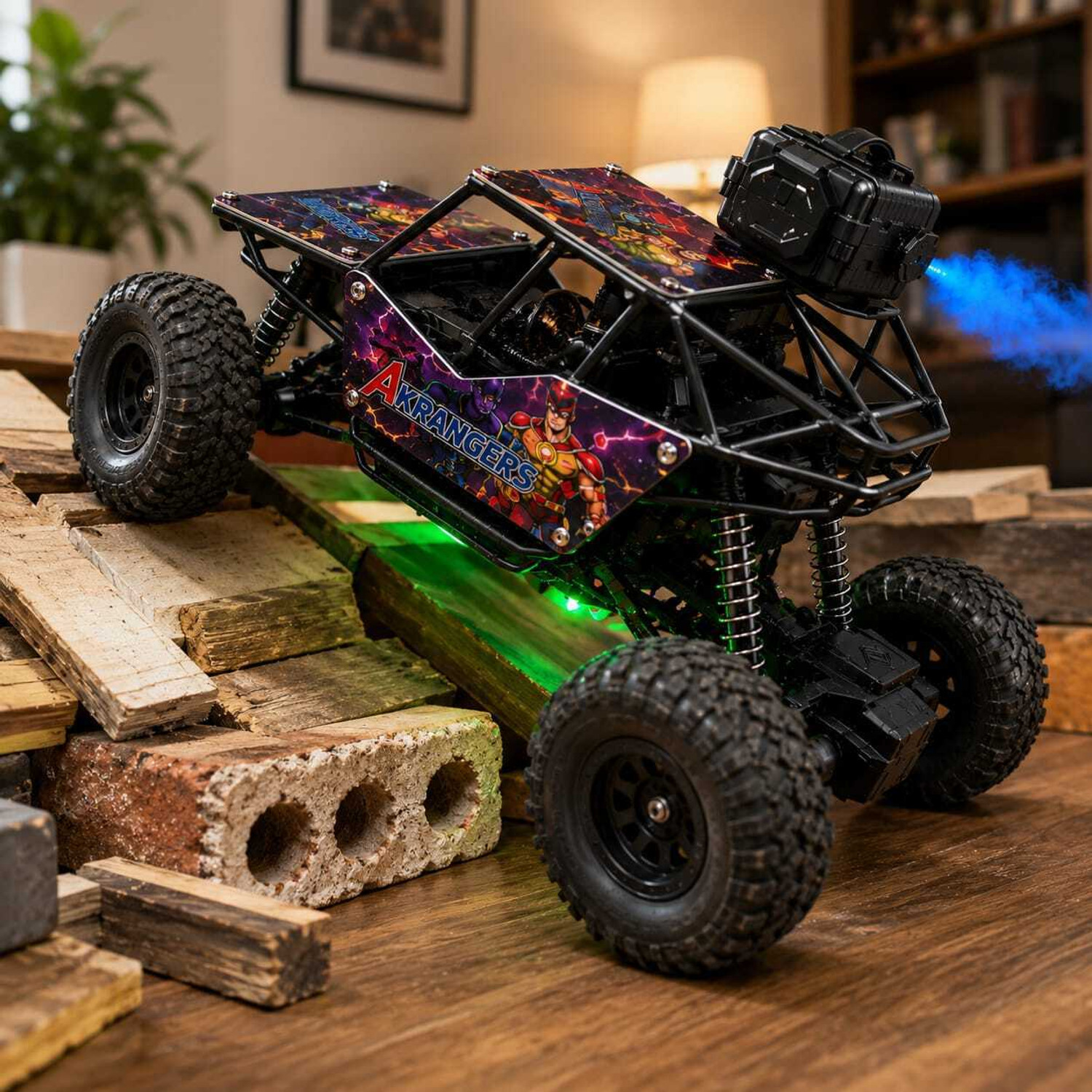 Image of ZUNBELLA 4X4 Remote Control Drift Car 1:18 Scale Rechargeable Car Toy With Mist Spray