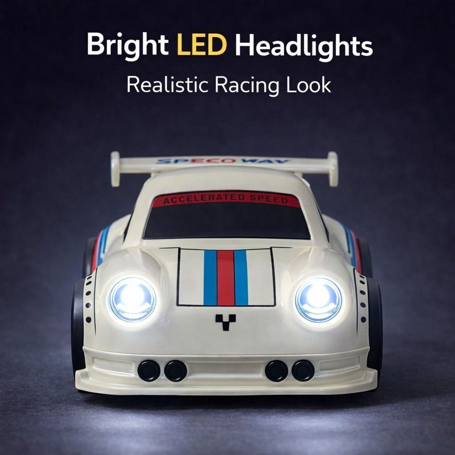 Image of KesariNandan RC Drift Racing Car, Motion Sensor, LED Lights, Follow Me & Escape Mode