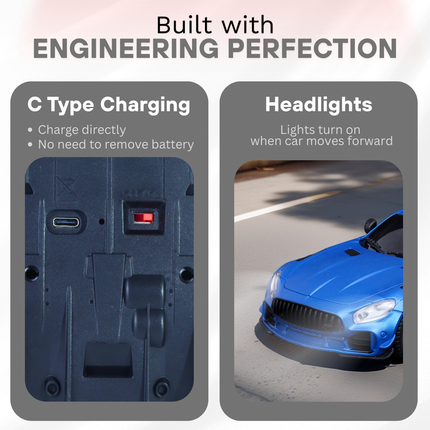 Image of frendo High Speed 1:24 Rechargeable C type charging Mini Remote Control Racing Car