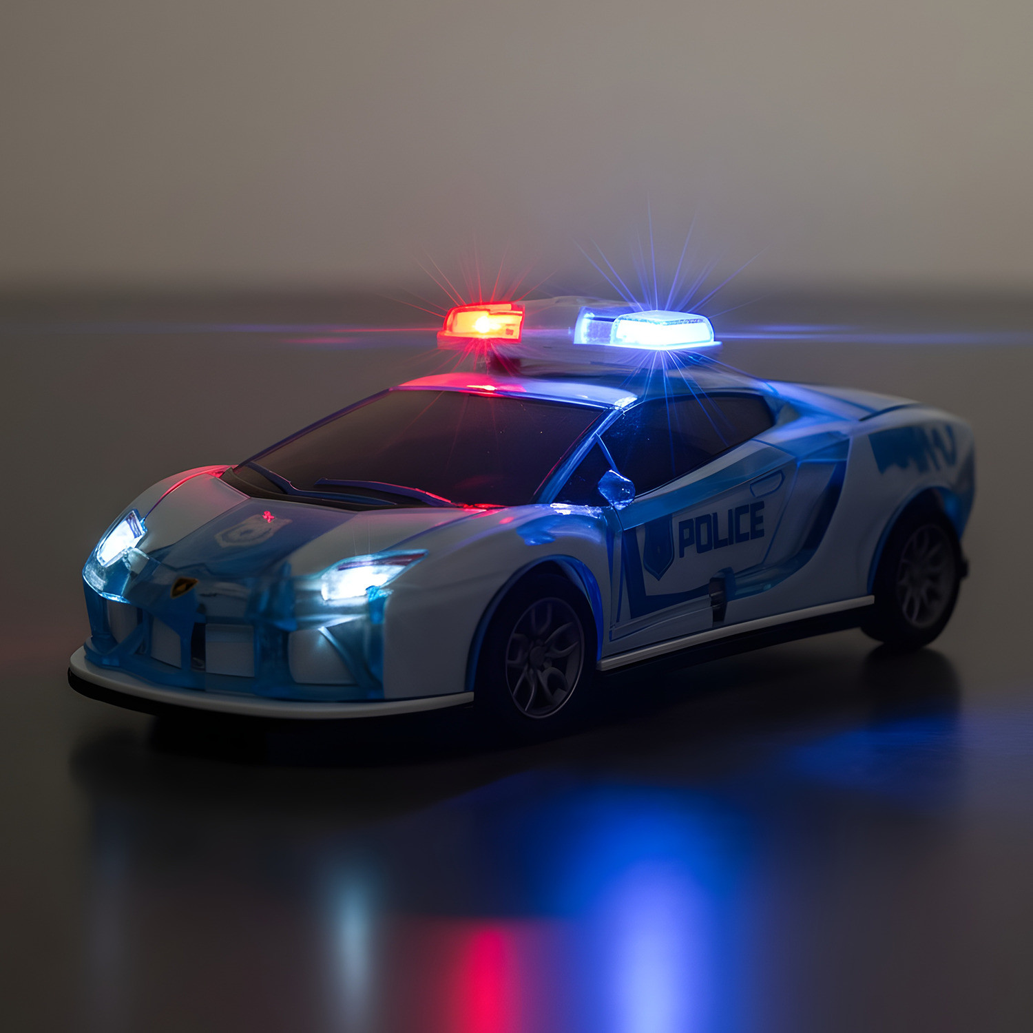Image of DHAMAKA VROOM 1007-POLICE CAR-BLUE