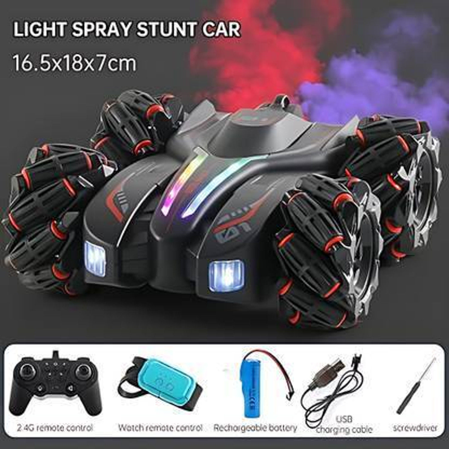 Image of Flytek 4x4 Rechargeable RC Drift Stunt Car 360 Rotating Remote Control Car for Kids