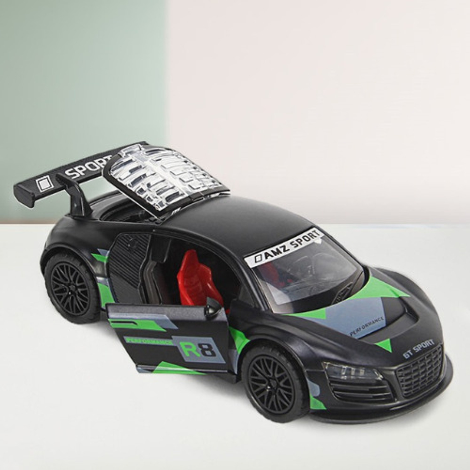 Image of Storex Audi R8 Diecast Model Car - 1:43 Scale Alloy Metal with Lights and Sound