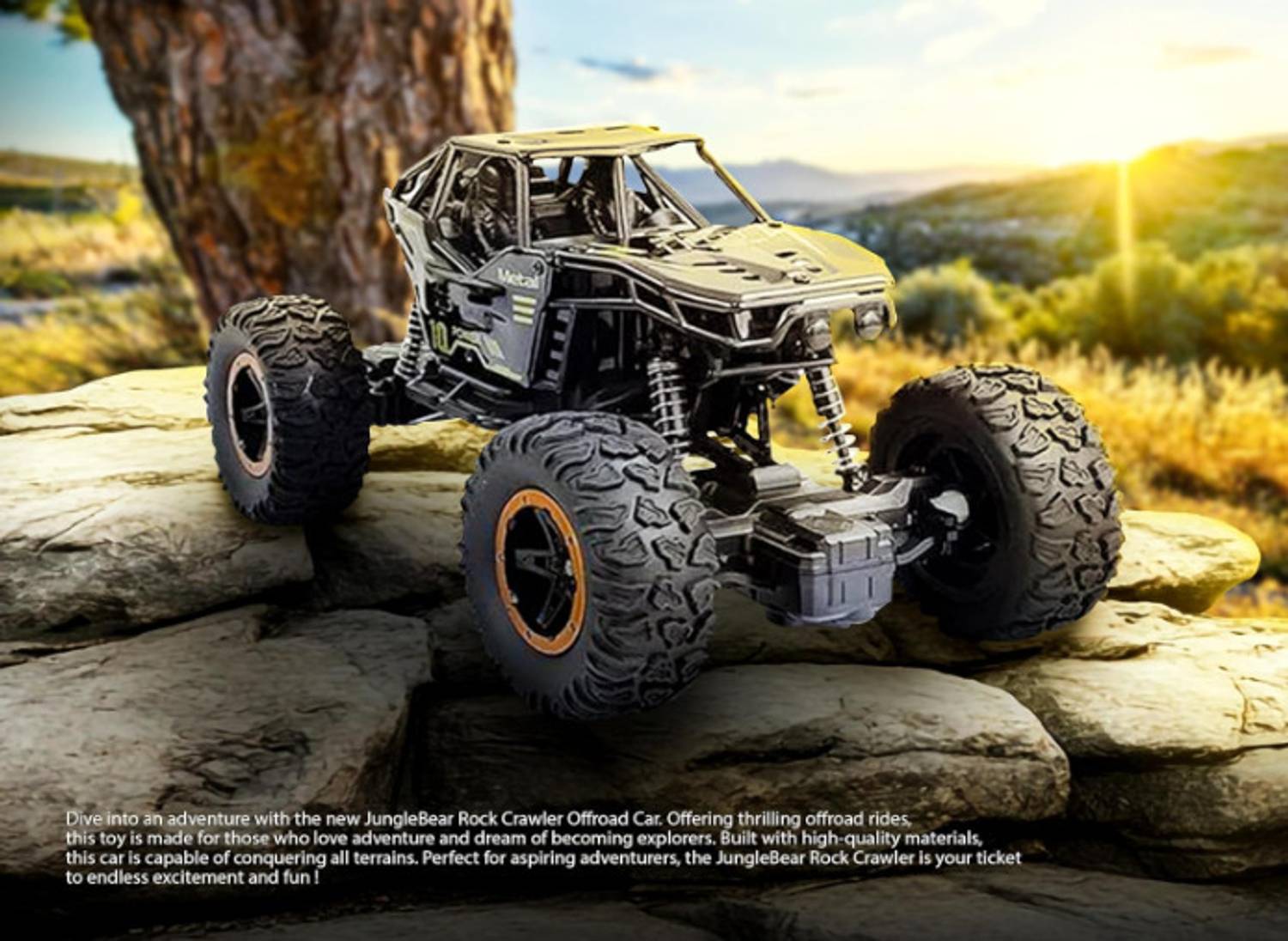 RNAV Remote Control RC Rock Crawler Car Toy 2WD - Image 2