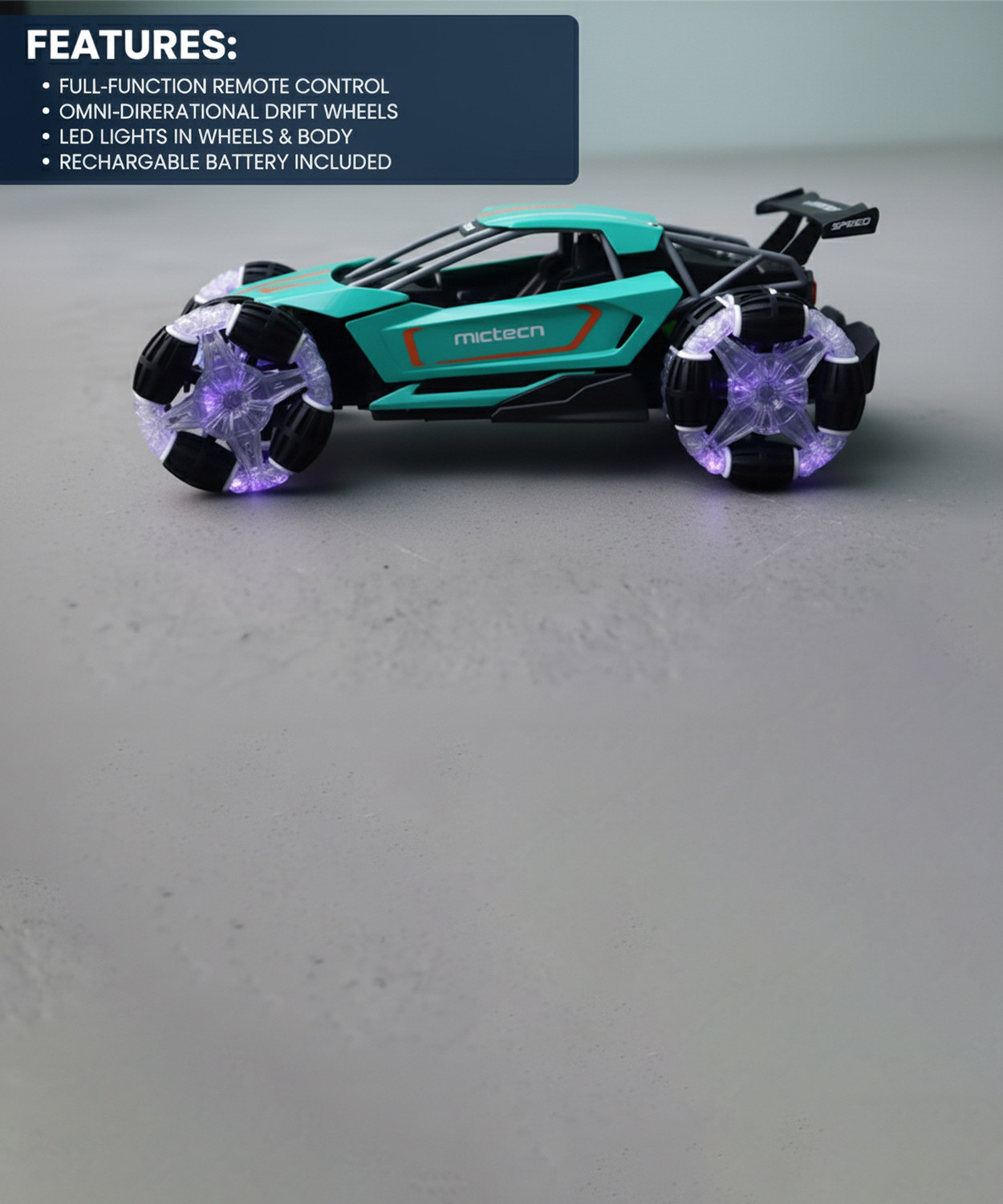 Image of Nexteesh DRIFT RC Car 40 Mhz Remote Control 1:16 LED Light and Electric metal Toy