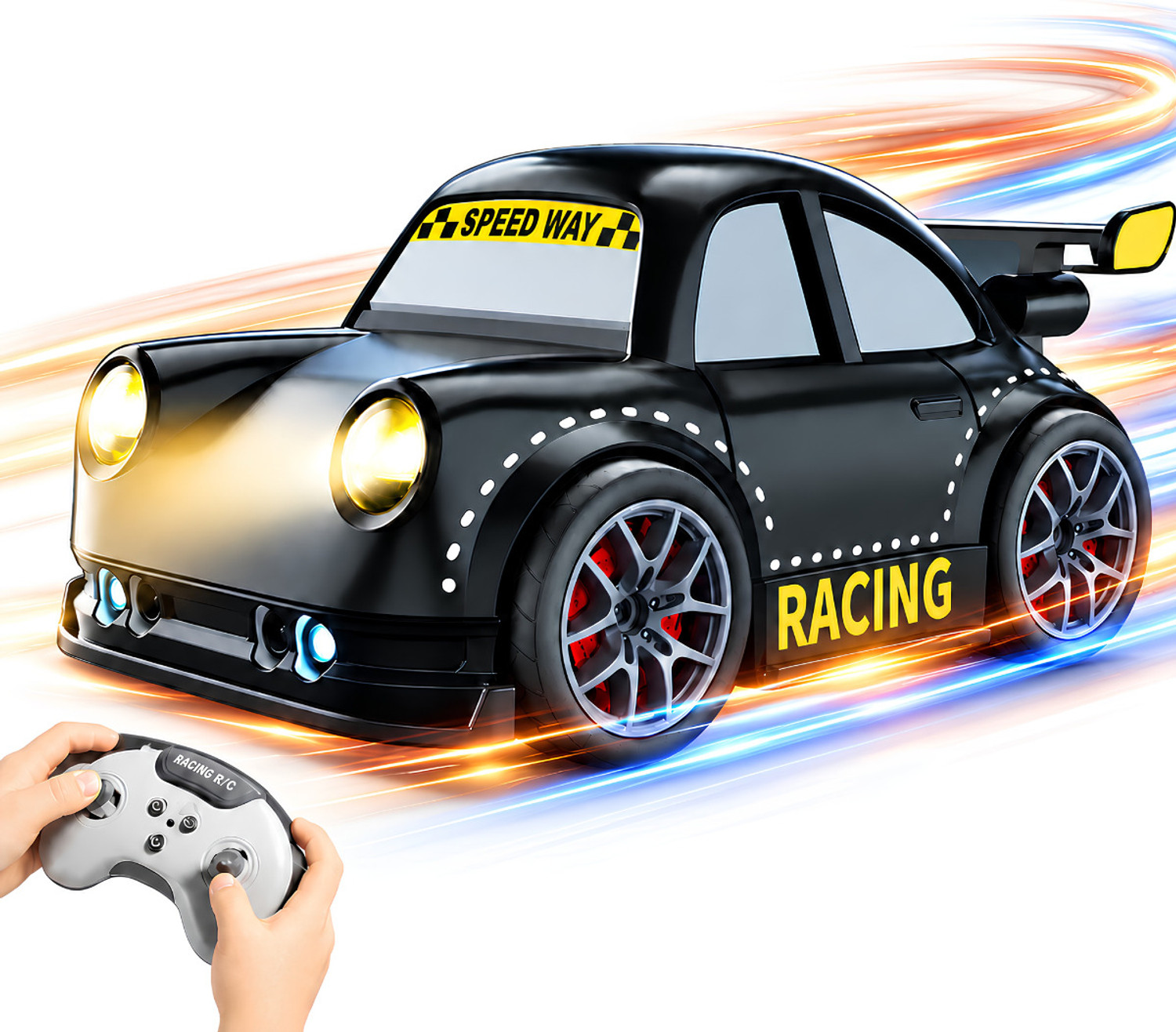 AG INDUSTRY Remote Control Smart Sensor Drift Car with Follow Me, Music & LED Lights