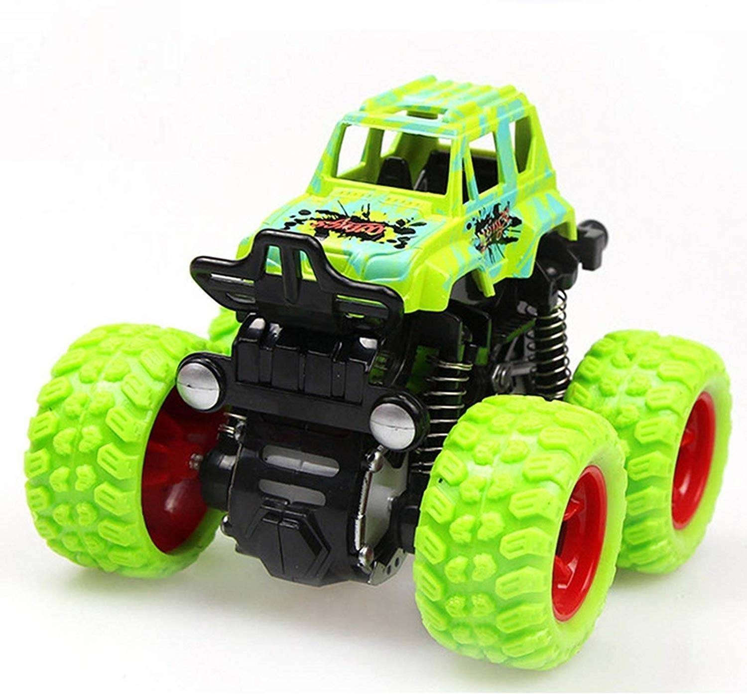 Cambly 360 Degree Friction Power Monster Truck Cars With Big Rubber Tires - Pack of 1