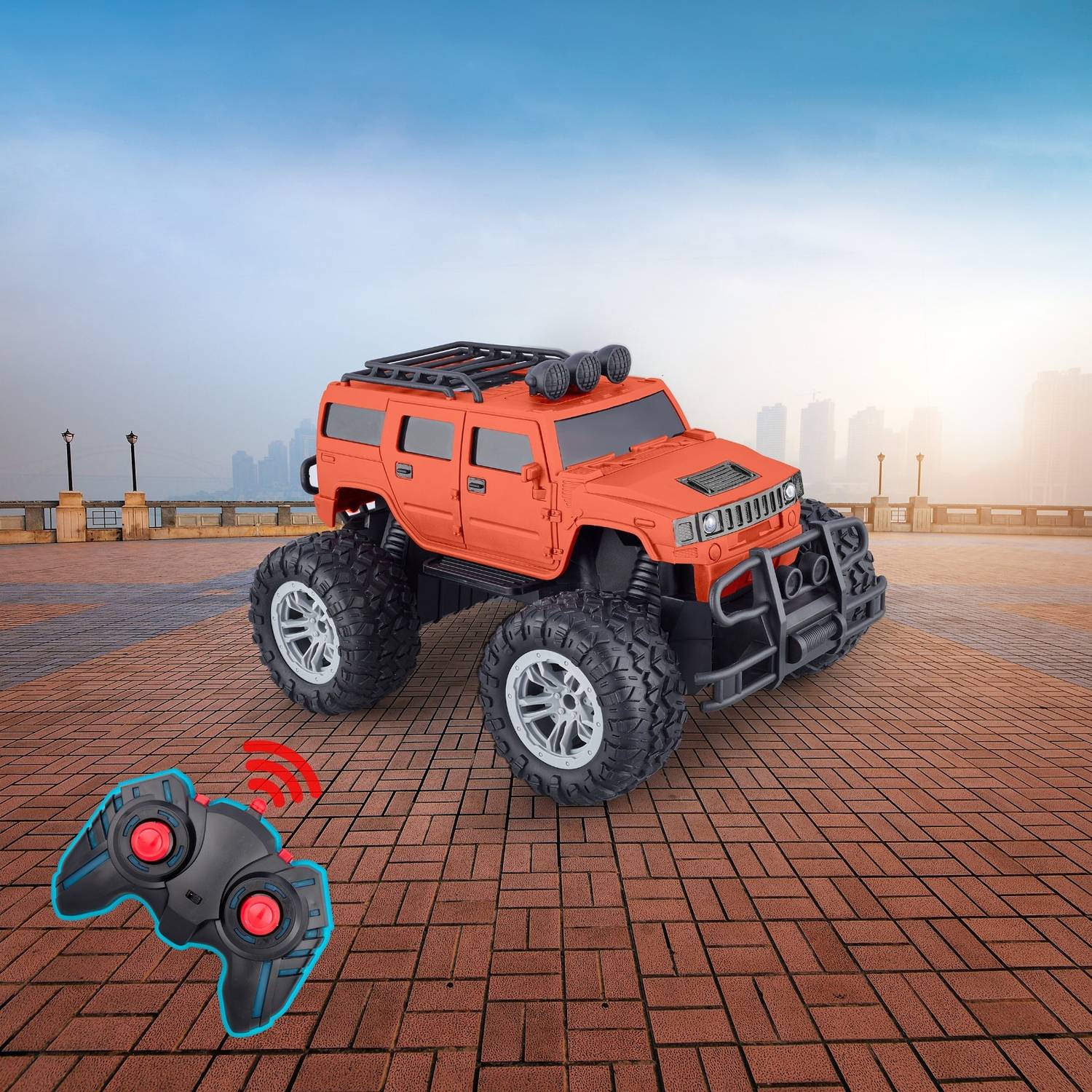 ASHOOJATEX Remote Control Car Headlight Modes Lithium Battery C-Type Charging Black