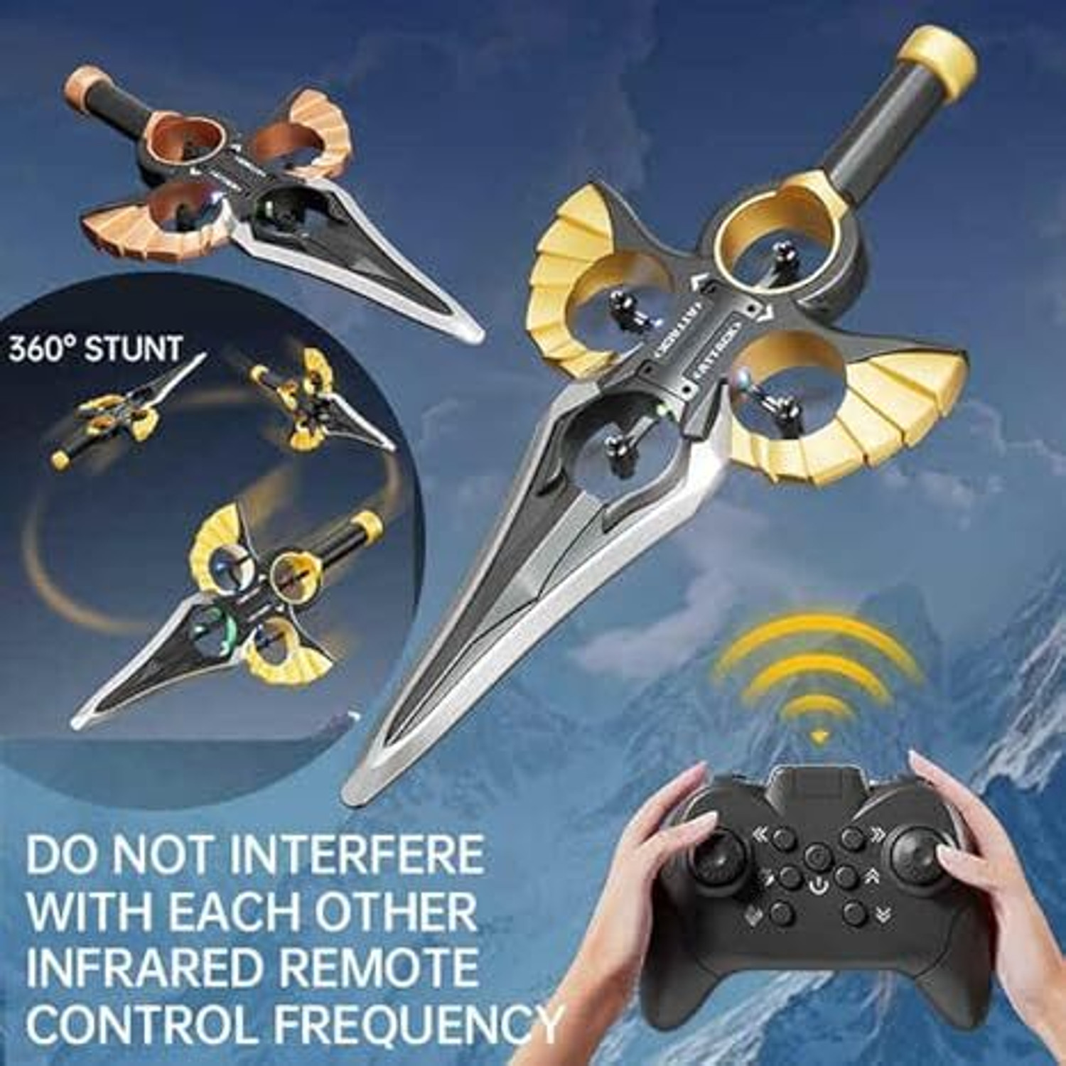 Image of AI Toys RC Flying Sword Air Plane With Remote Control