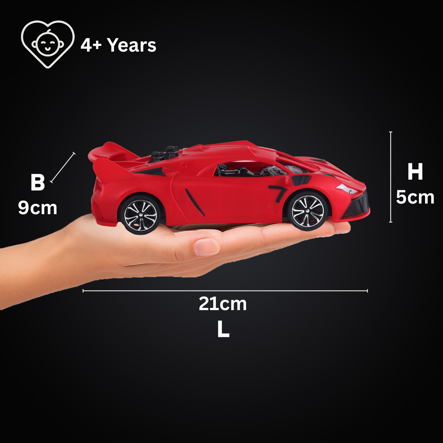 Image of frendo HI SPEED RC CAR BUG Red Matt