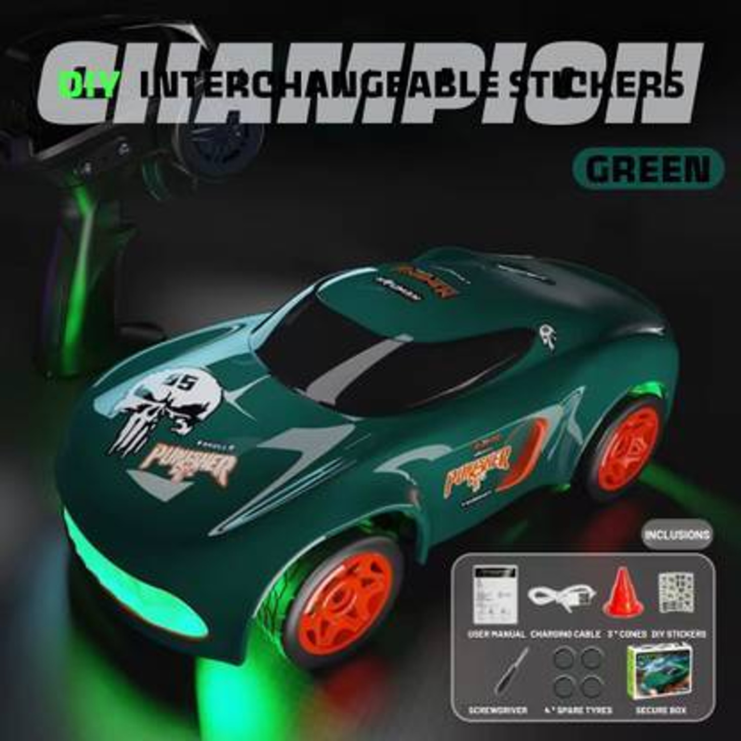 Image of Flytek Mini rc drift car toy 1:64 mini rc car drift- mini remote control car