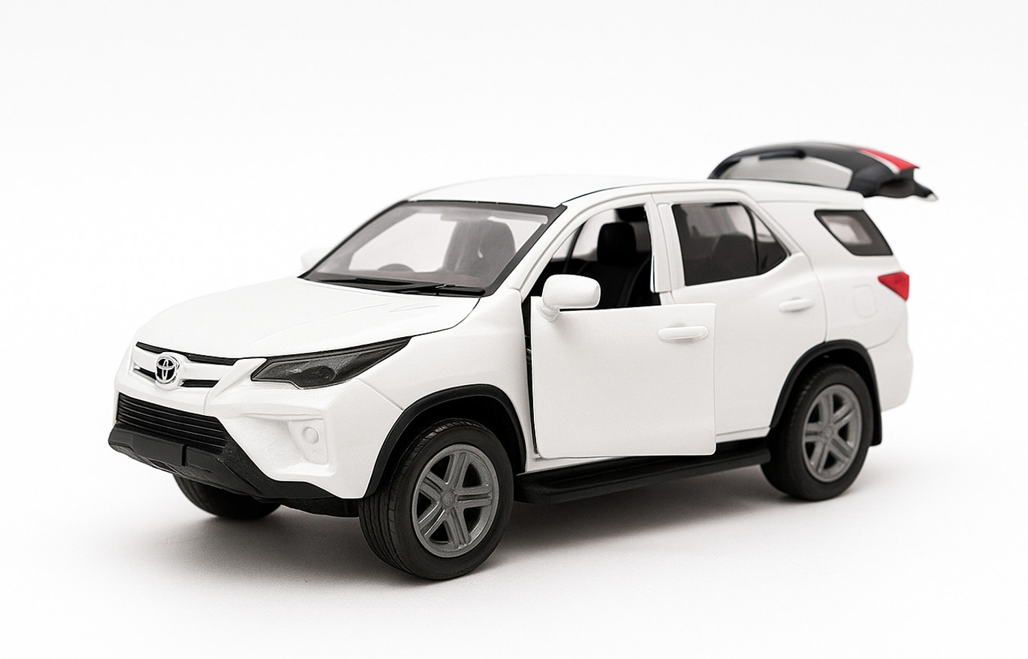 Image of crezor toys Toyota Fortuner Metal Body 1:36 Scale Toy Car with Pull Back Action