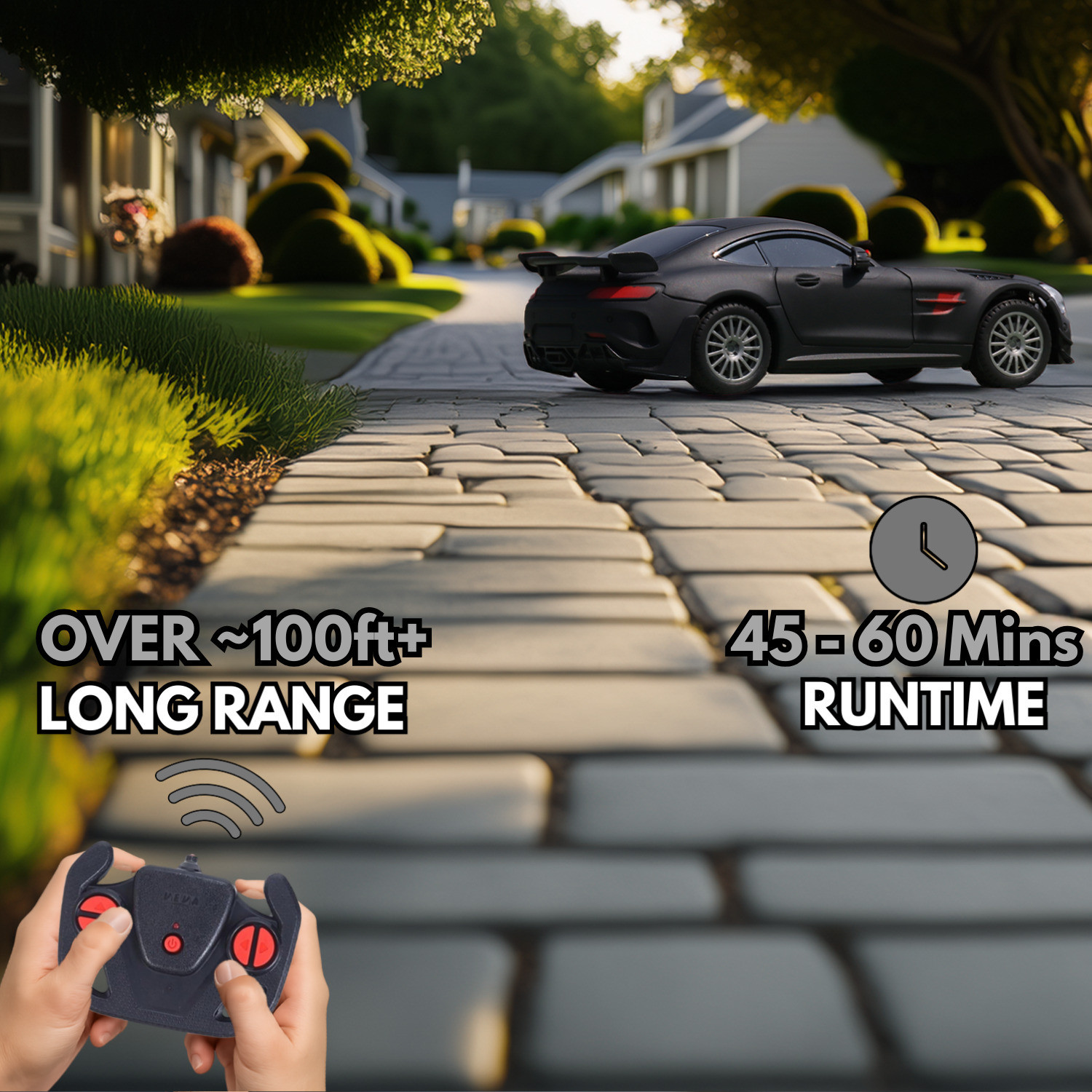 Image of frendo High Speed 1:24 Rechargeable C type charging Mini Remote Control Racing Car AMG