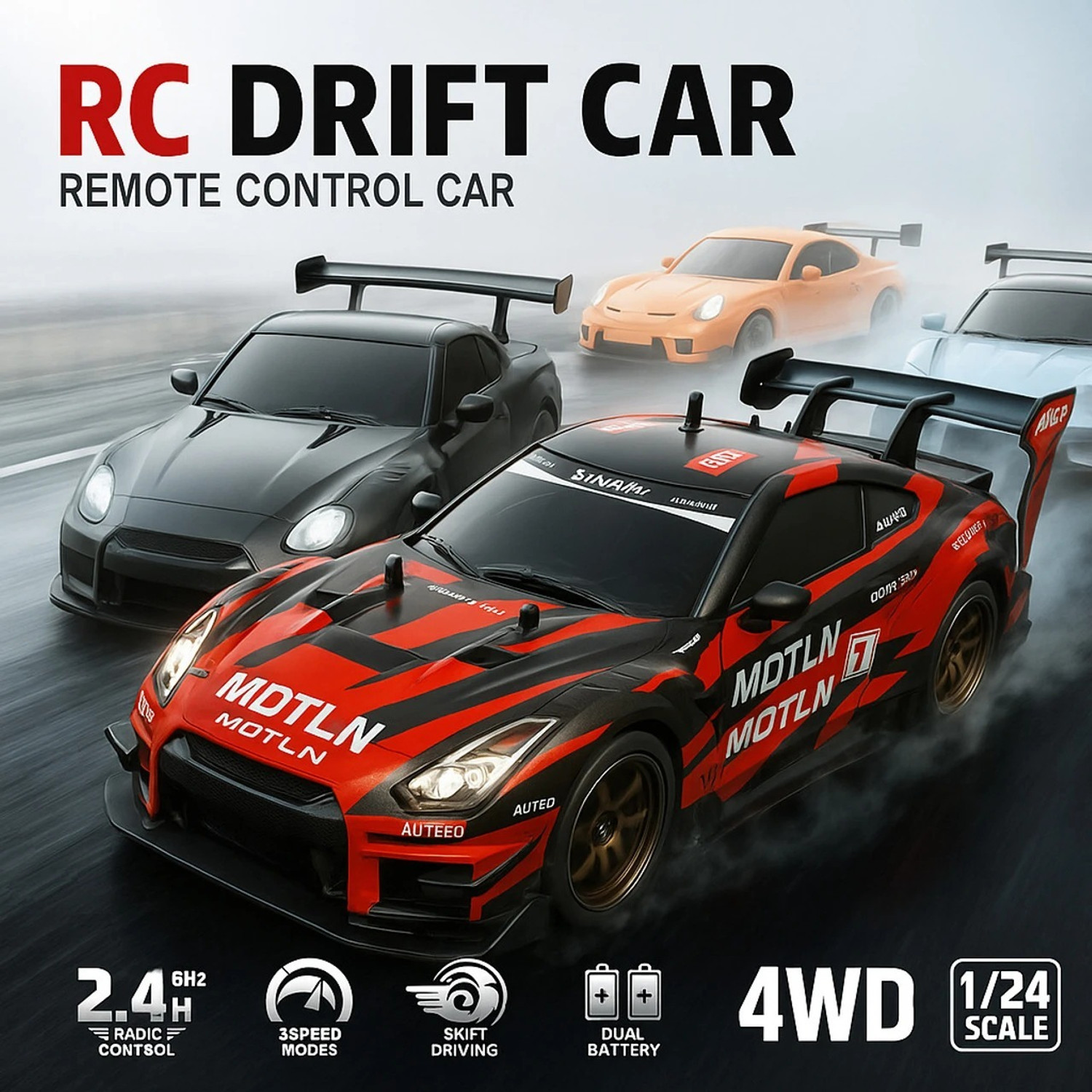 Image of Mini Magic Remote control car 4x4 drift rc car 4x4 drifting car rc drift car for adults