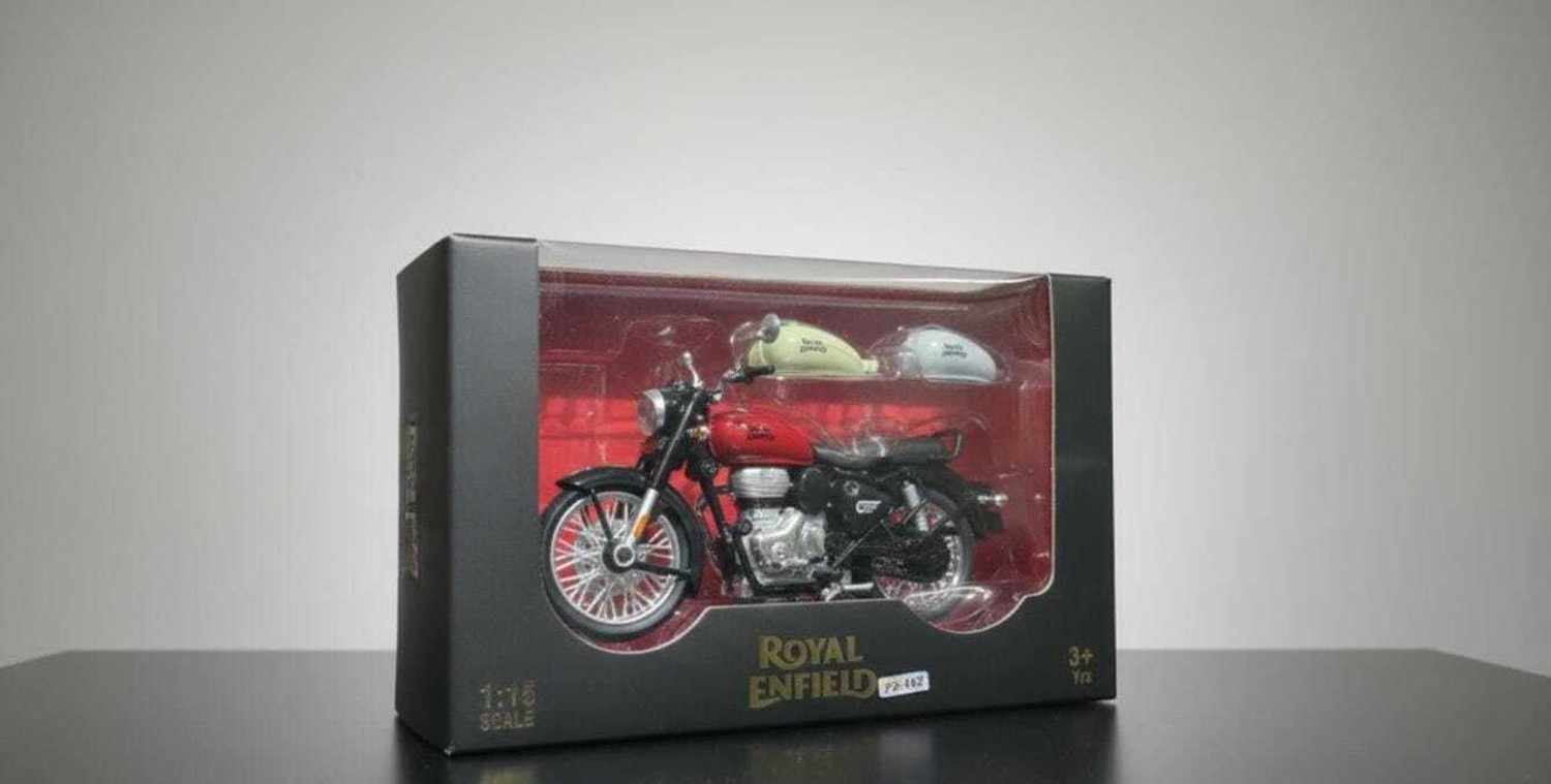 Image of KRISHIVALAYA 1:15 ROYAL ENFIELD CLASSIC 350 BIKE TOY
