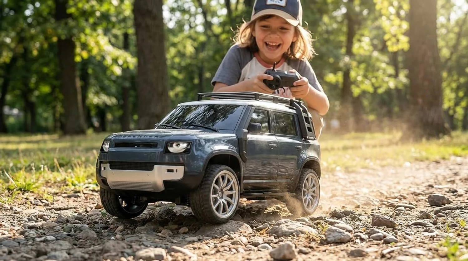 Image of Mini Magic Remote Car High-Speed Off-Road Rc Car Defender with Light Up RC Racing Toy Car