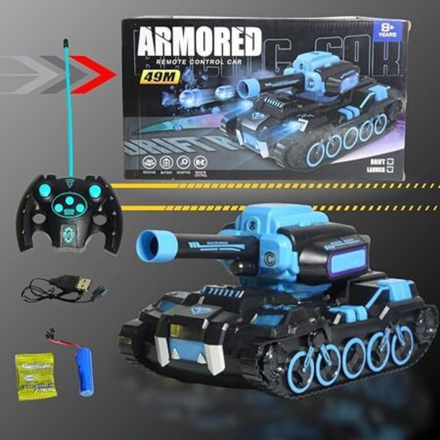 Image of EUPHORIA Remote Control Armored Tank Car