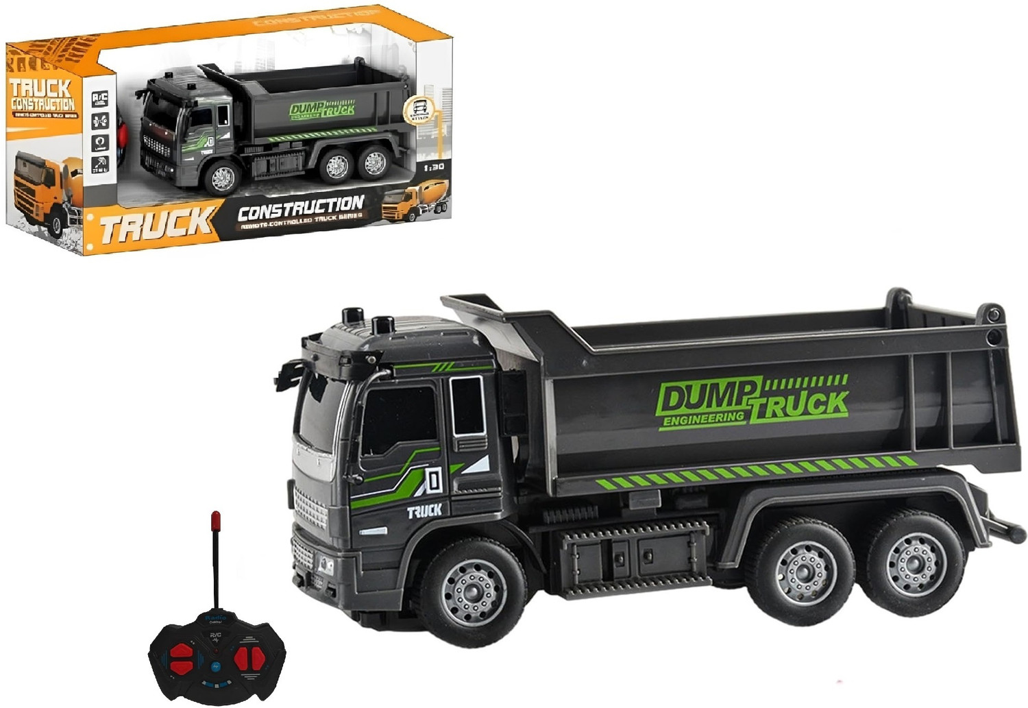 Image of IndusBay Rechargeable Remote control Dumper Truck Toy with Working Headlight