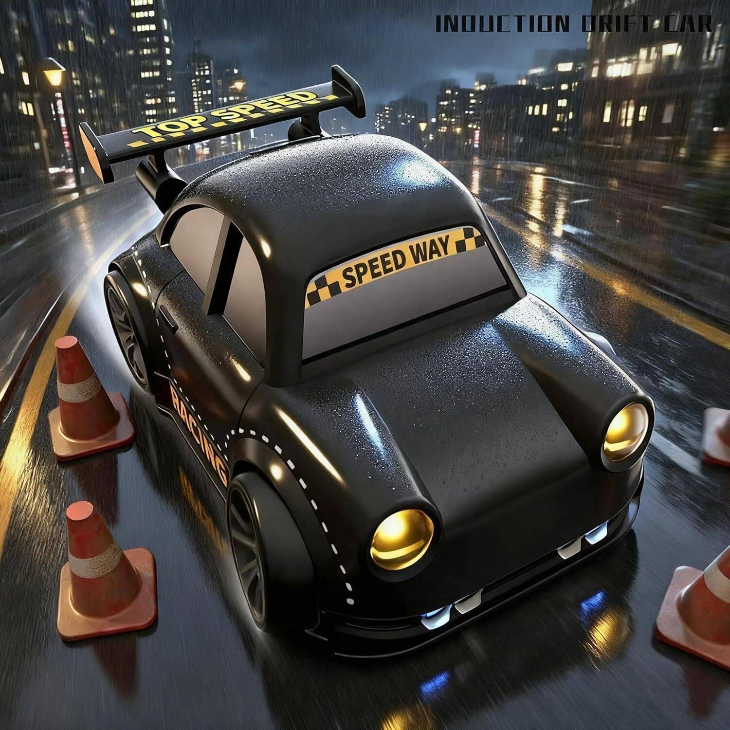 प्न अवन 4WD Drift Car with LED Lights & Music - Image 4