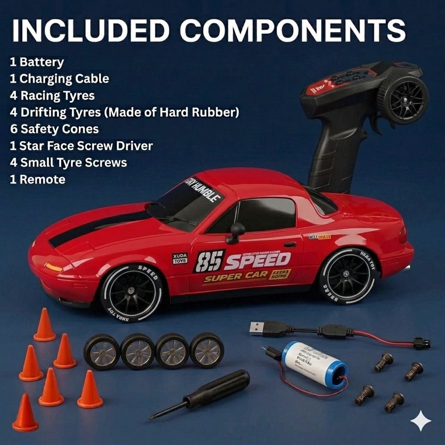 Image of Flytek Remote control car 4x4 drift rc car 4x4 rc drift car car for adults drifting car
