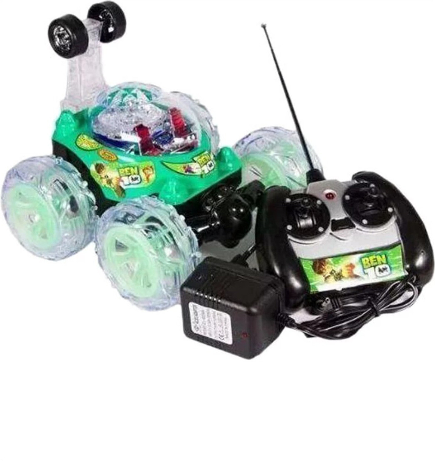 Image of Ktkashish Toys Green Stunt Alien Force Car