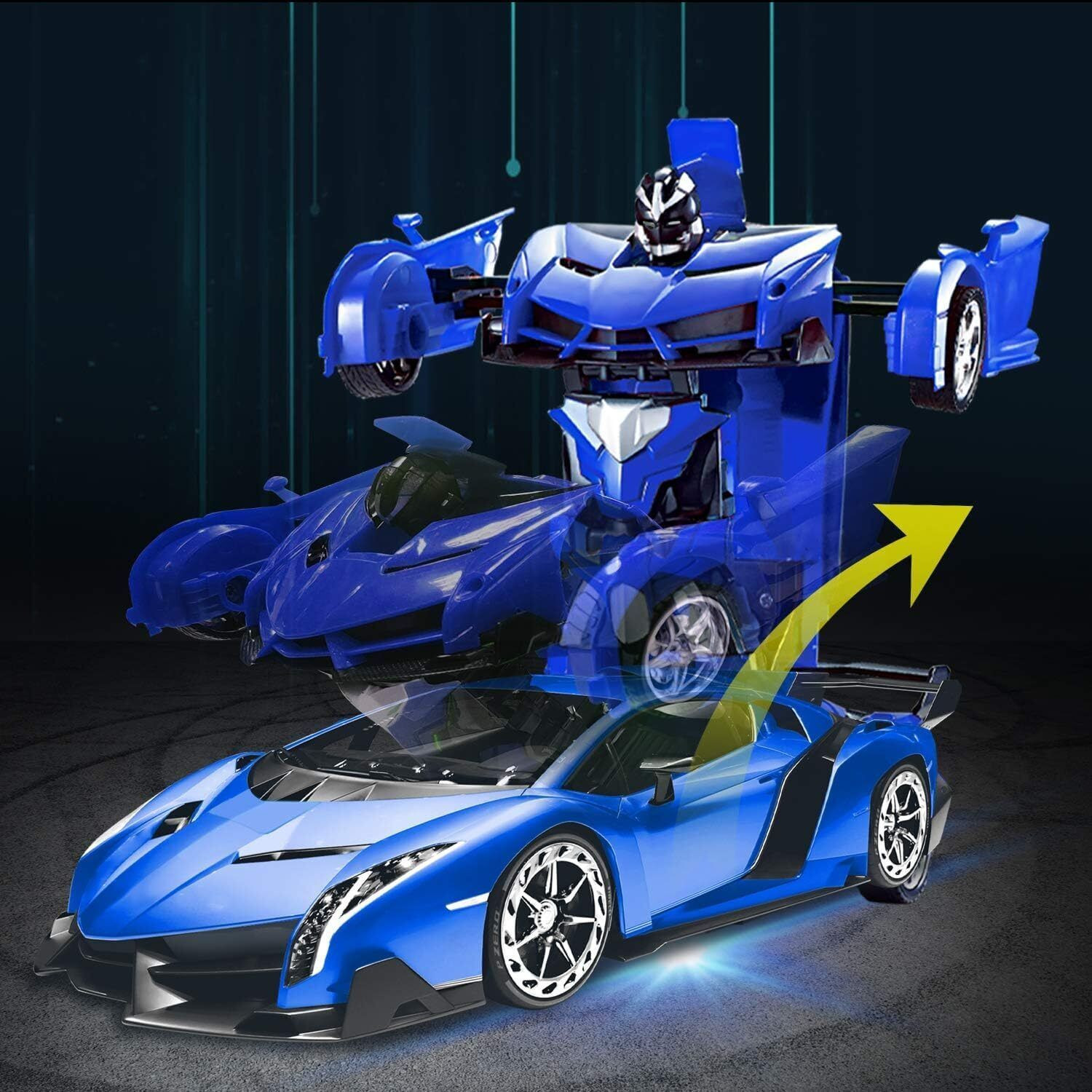 Image of Harinder Transform RC Robot Car 2-in-1 One Key Deformation 360 Stunt Remote Toy