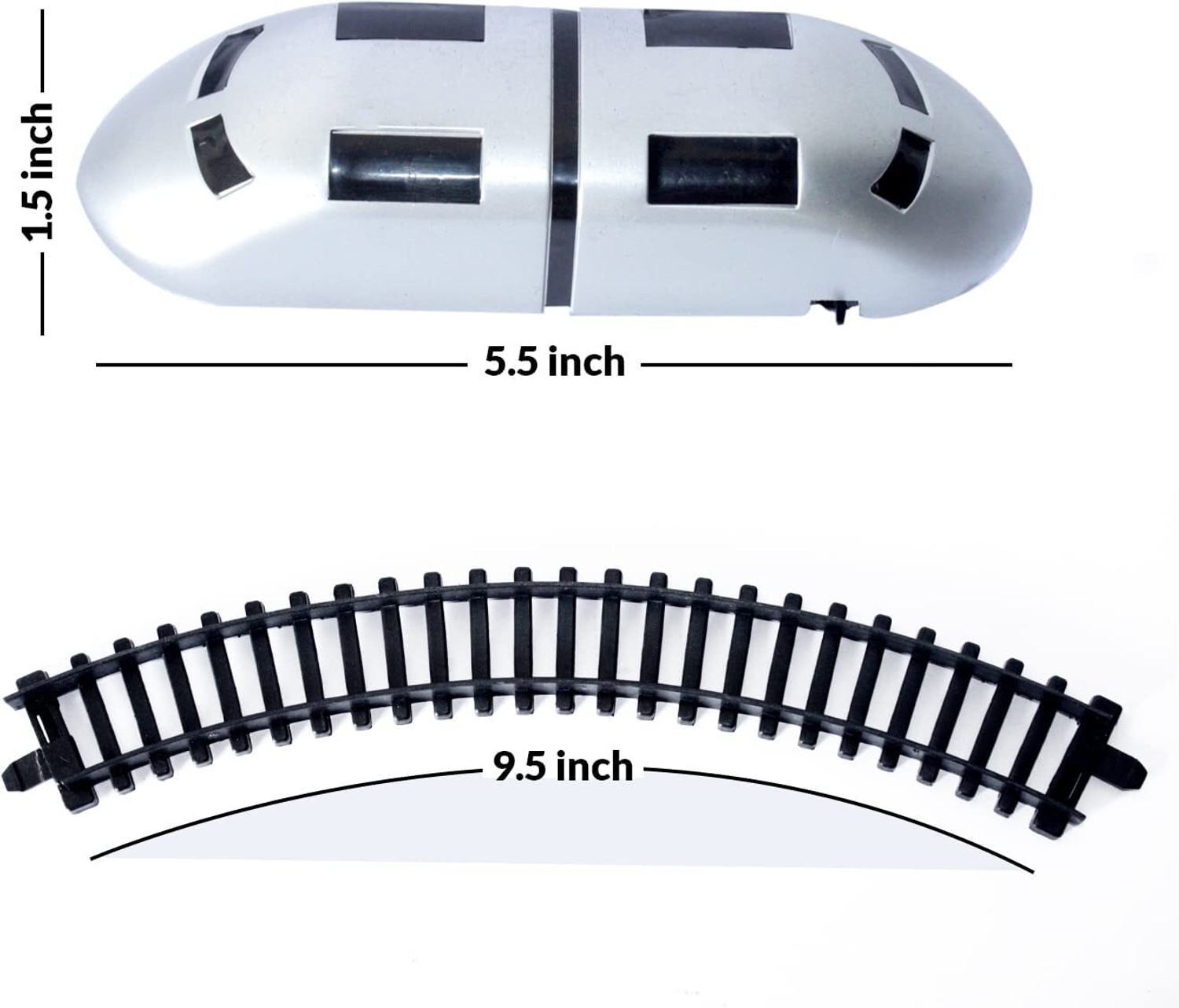 Image of Just Akura High Speed Electric Toy Train Set for Kids (Multicolor) &-E082