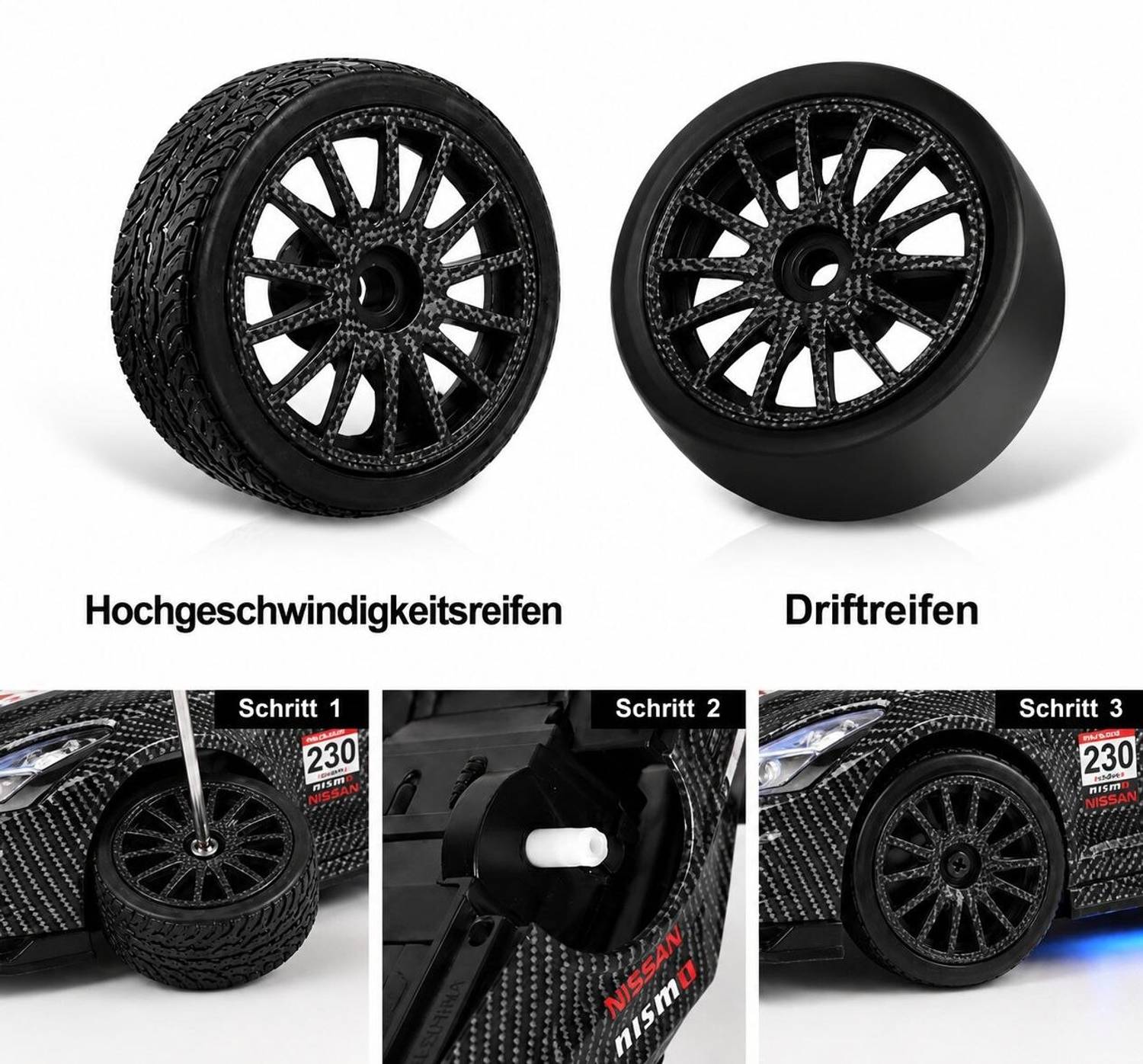 Limited 4x4 Drift RC Car 20km/h Black - Image 3
