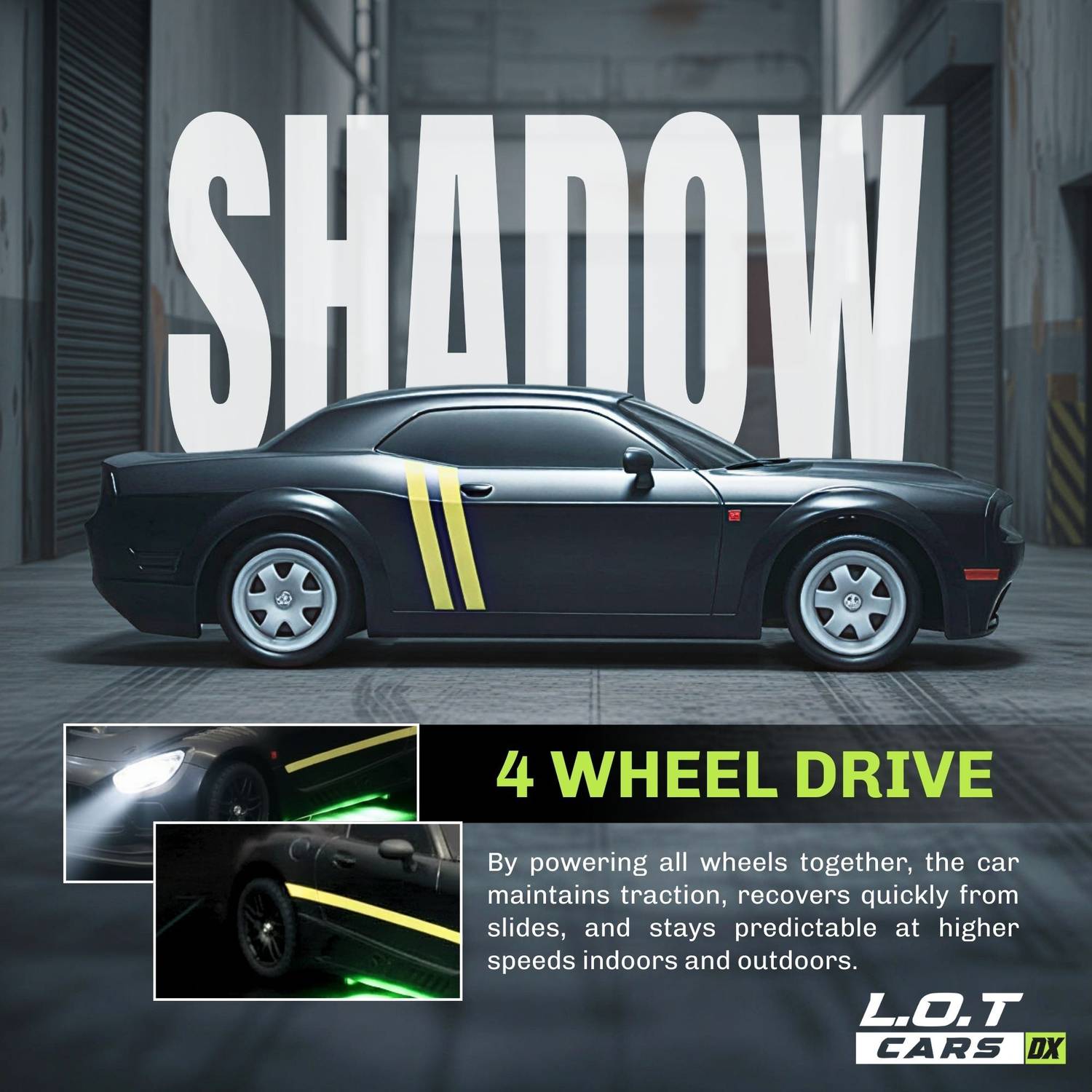 L.O.T CARS Shadow 4WD Drifting RC Car - Image 2