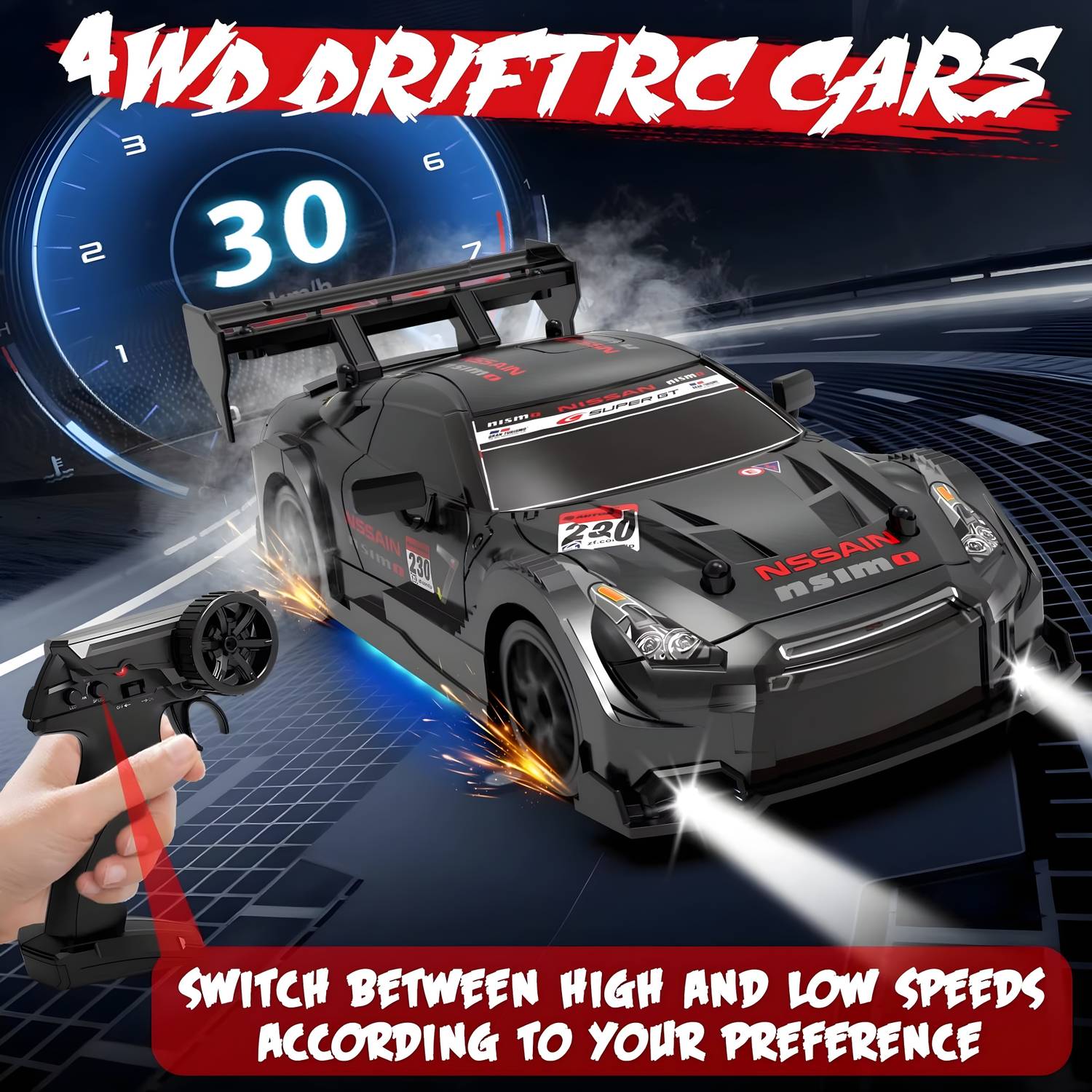 Flytek 4x4 Rechargeable RC Drift Car - Image 3