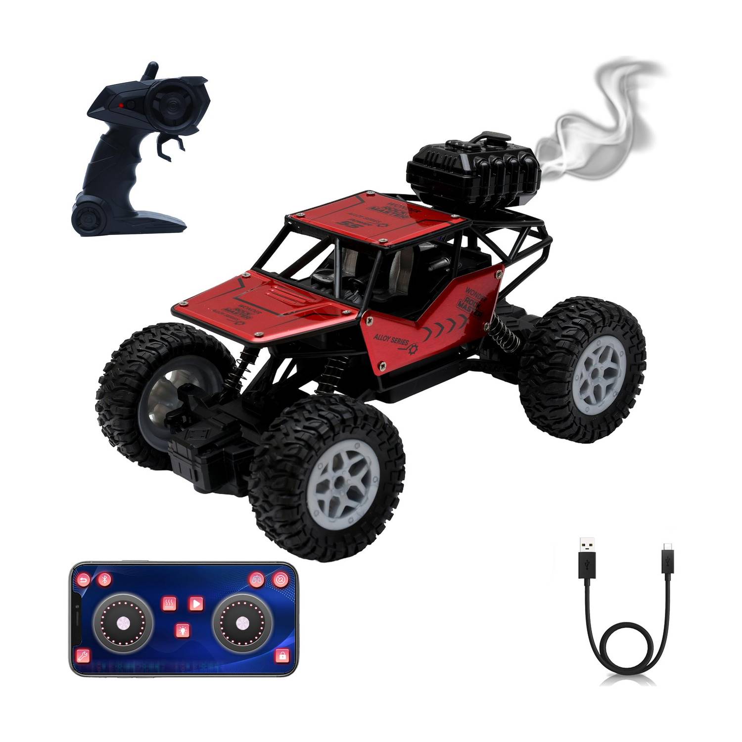 Wonder _Remote Control Rock Master_2.4 GHz Remote with Long Range_C Type Charging_FK-04