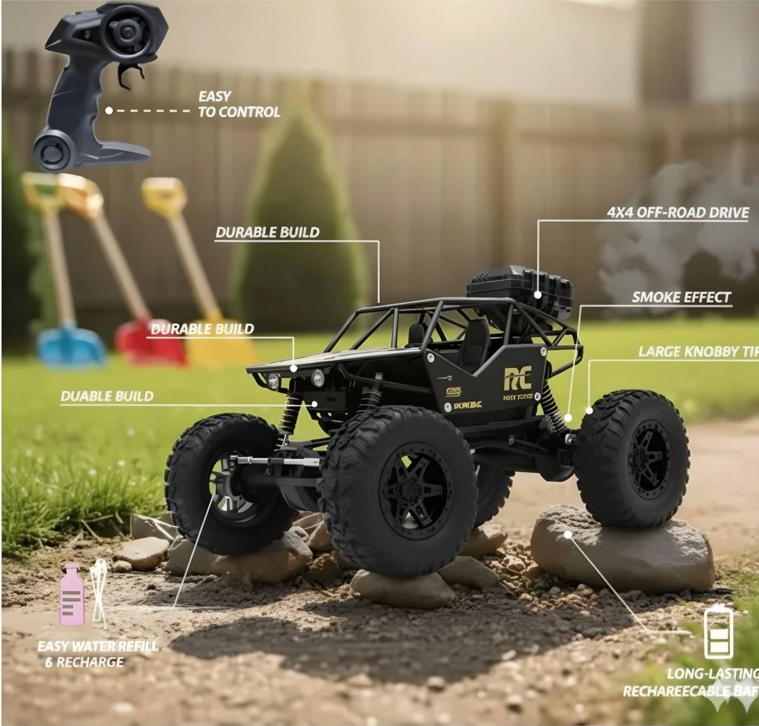 APJ Off Road High Speed RC Rock Crawler Car Toy - Image 4
