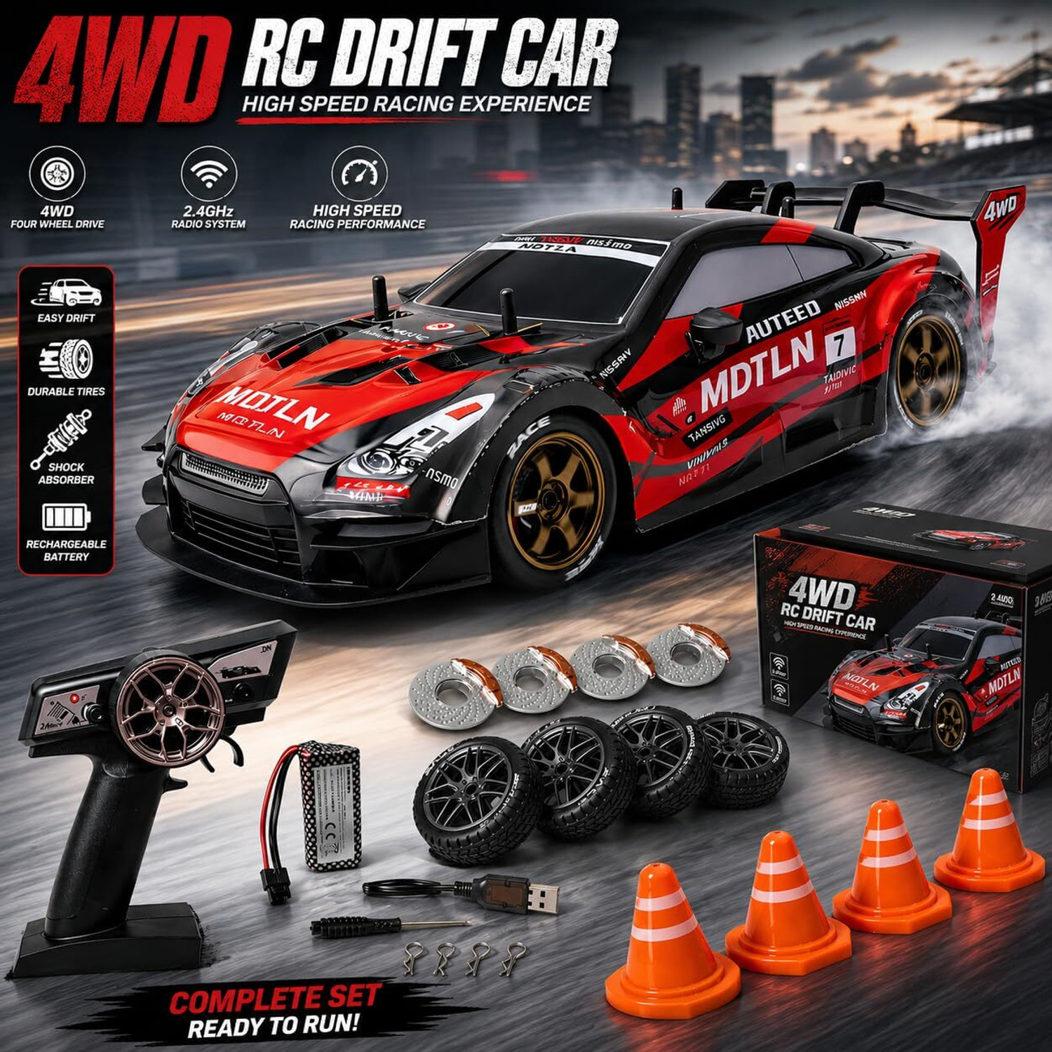 Image of Mini Magic Remote control car 4x4 drift rc car 4x4 drifting car rc drift car for adults