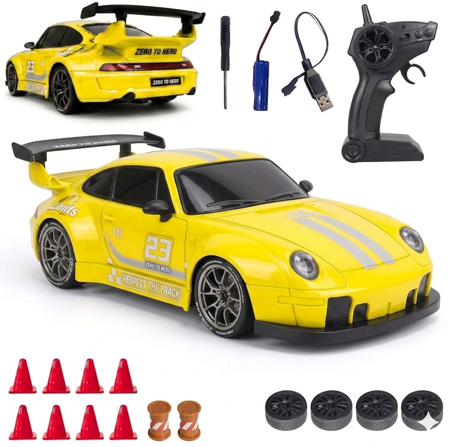 Image of Flytek High Speed Remote control car 4X4 for Kids rc Drift Car for kids with Tyres