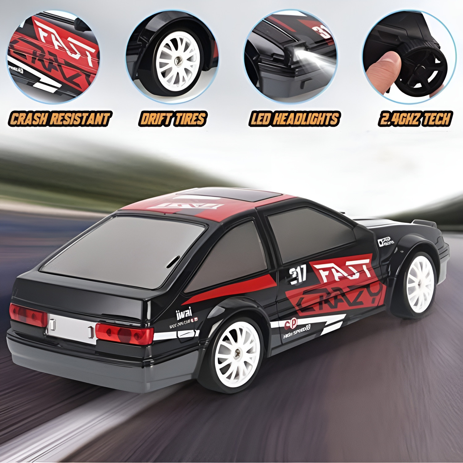 Image of Flytek Rechargeable drift rc car 4x4 rc drift car for kids toys rc cars for adults