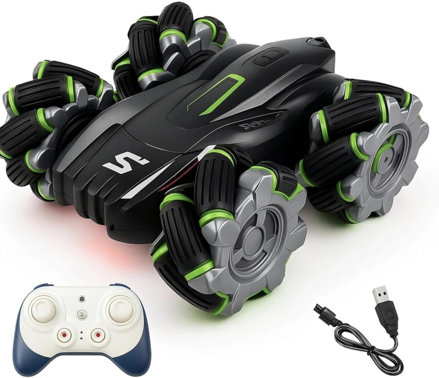Image of Zee 4X4 Remote Control Stunt Car 360 Rotating Dual Sided Climbing High-Speed Car