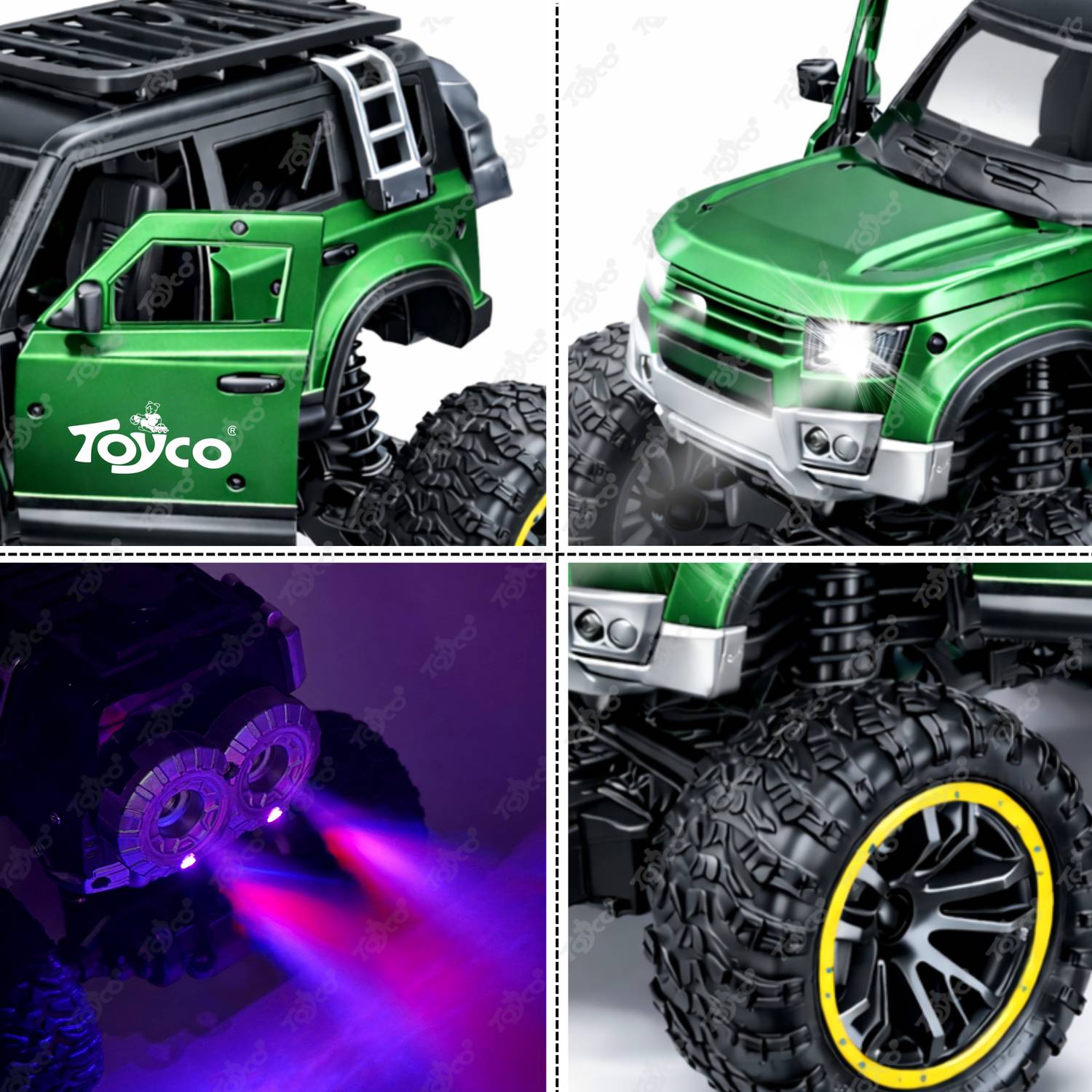 Toyco 2.4GHz Offroad Monster Rock Crawler Remote Car - Image 4