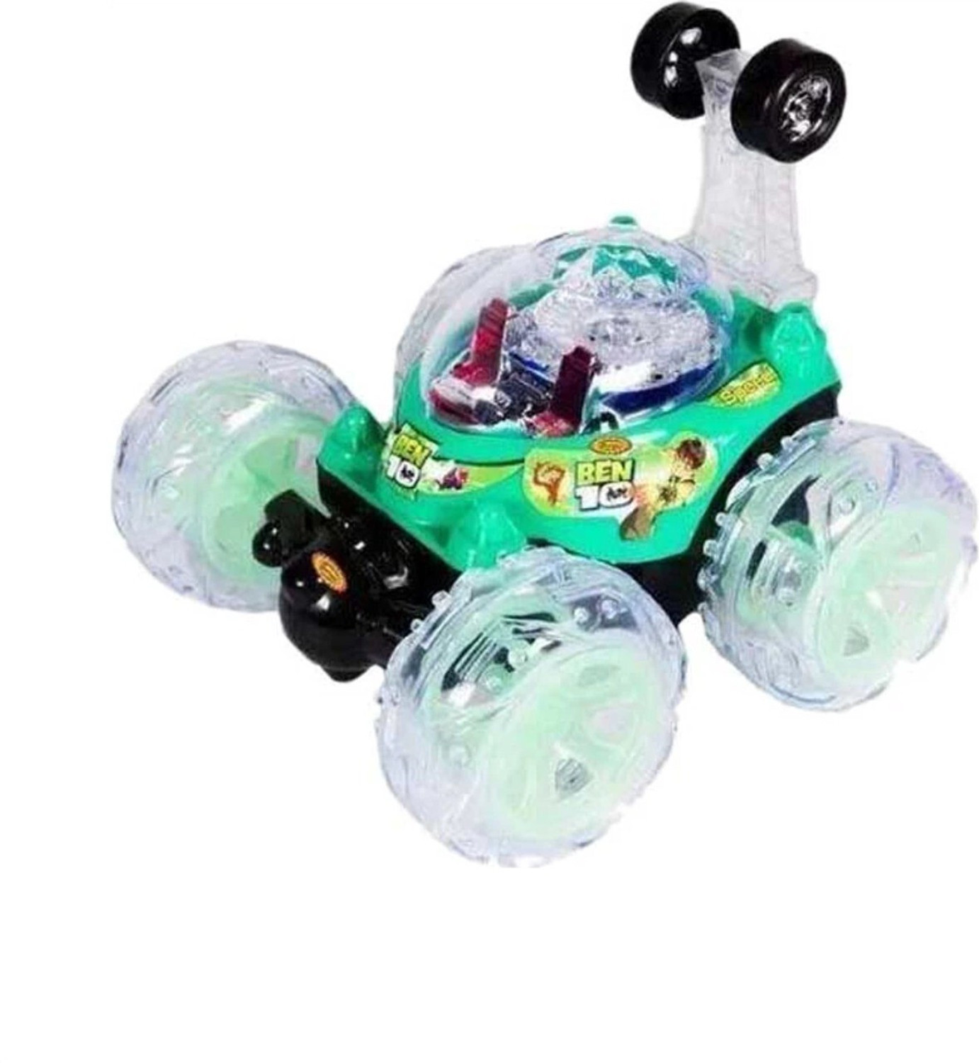 Image of Ktkashish Toys Green Stunt Alien Force Car
