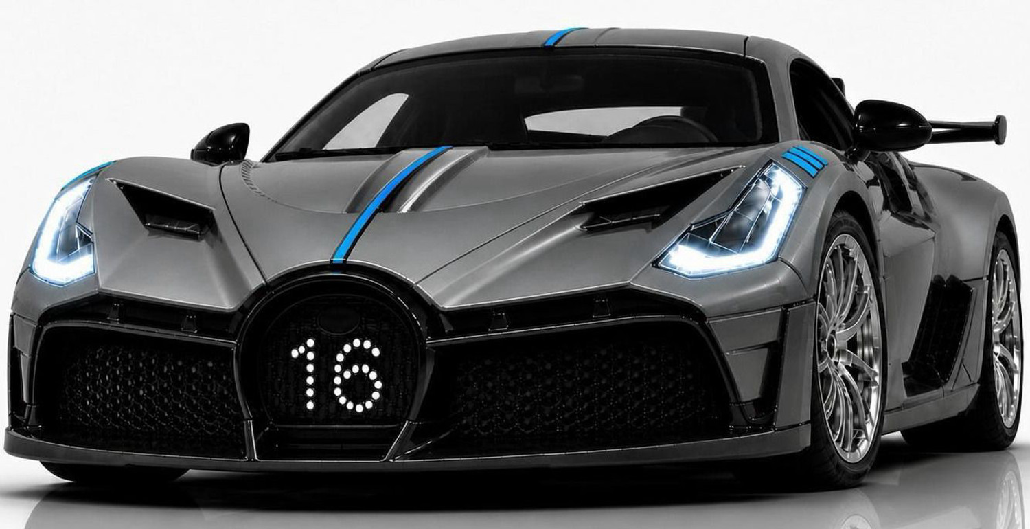 Image of crezor toys Scale 1:36 Bugatti Metal Toy Car with Light & Sound Pull Back Model Scale (Random Color)