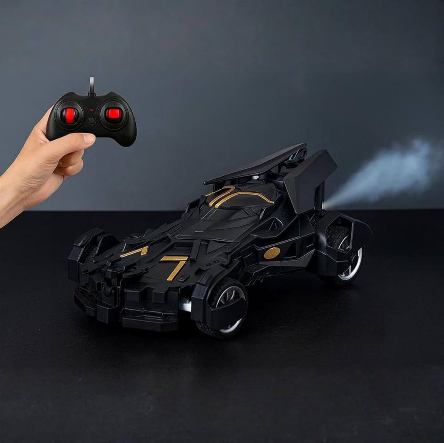 Image of Vincenzo Toys Remote Control Car for Kids With Mist Spray Action Flashing Lights Gift for kids