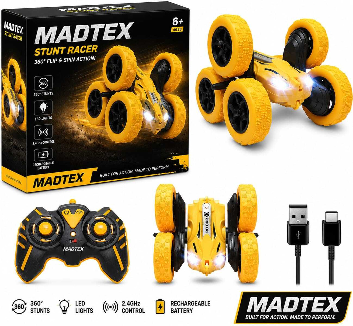 Image of MADTEX Stunt Racer RC Car