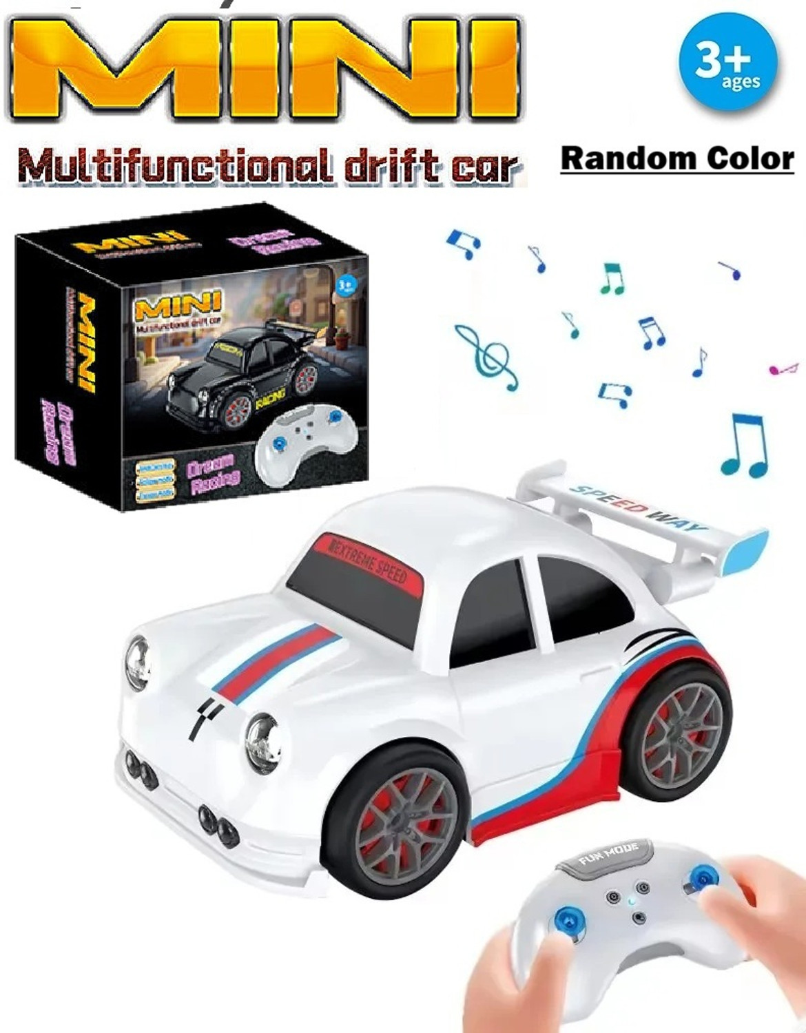Image of ADKD Mini Multifunctional Drift Remote Control Racing Car Toy(Pack - 1,Random Color)