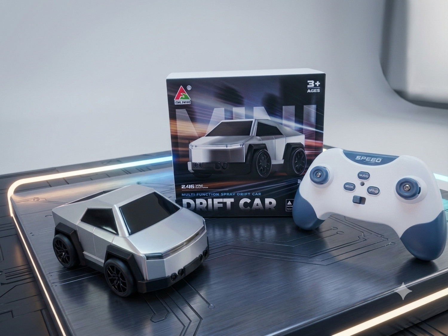 Image of Koshing Enterprises Rechargeable 360Drift Racing Car with Smoke Effect,Remote Control & Follow Mode