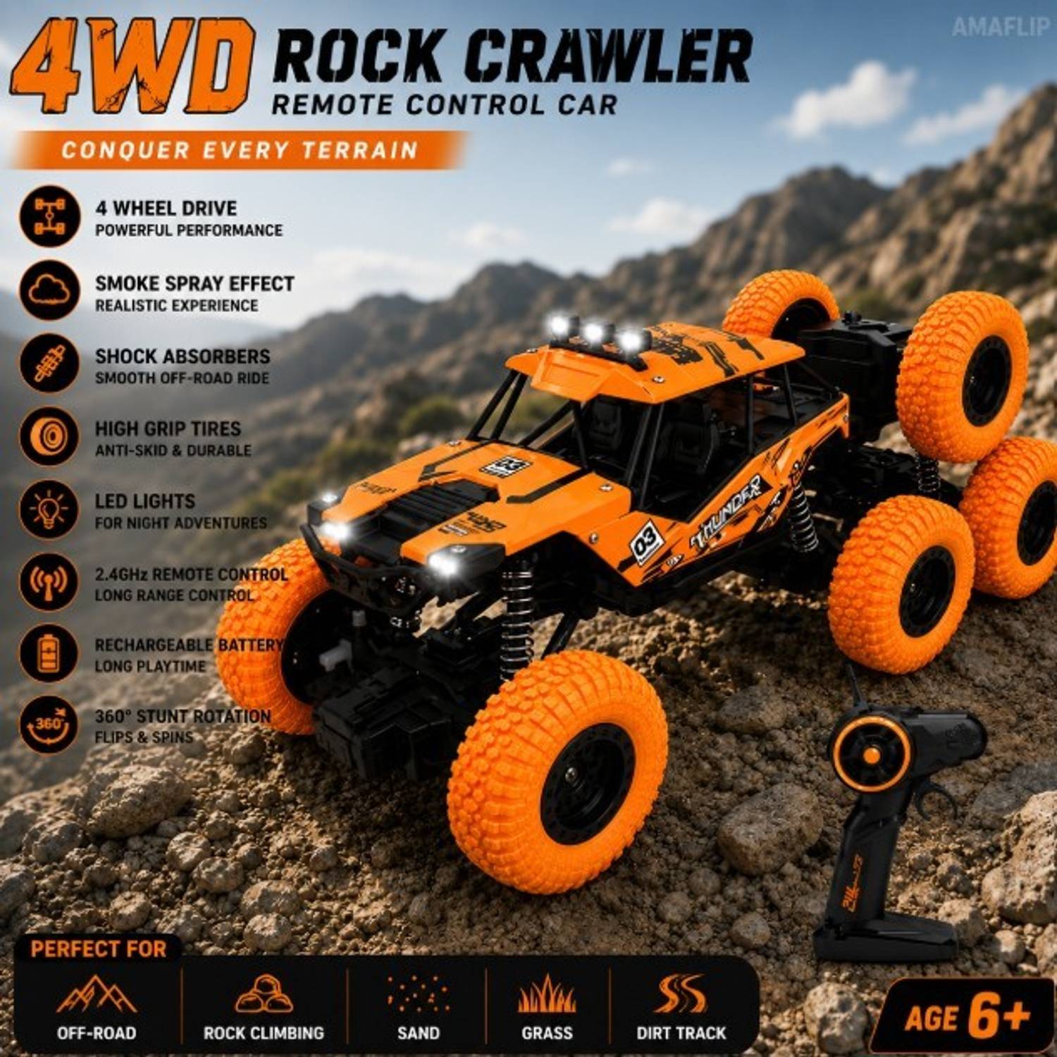 Pepstter Rock Climbing Monster Racing Car - Image 4